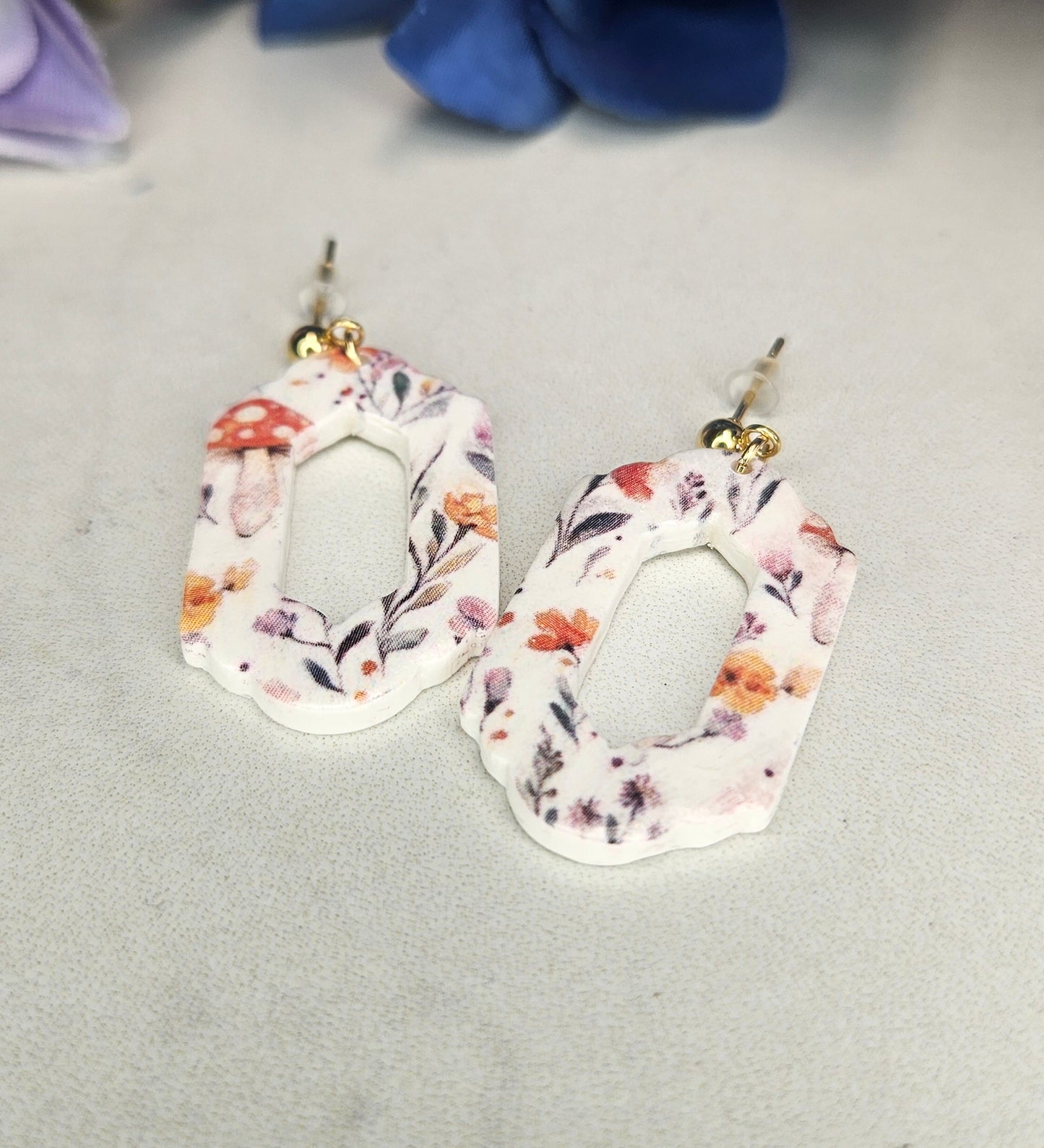 Wildflower Window Earrings – Cottagecore Arch Dangles