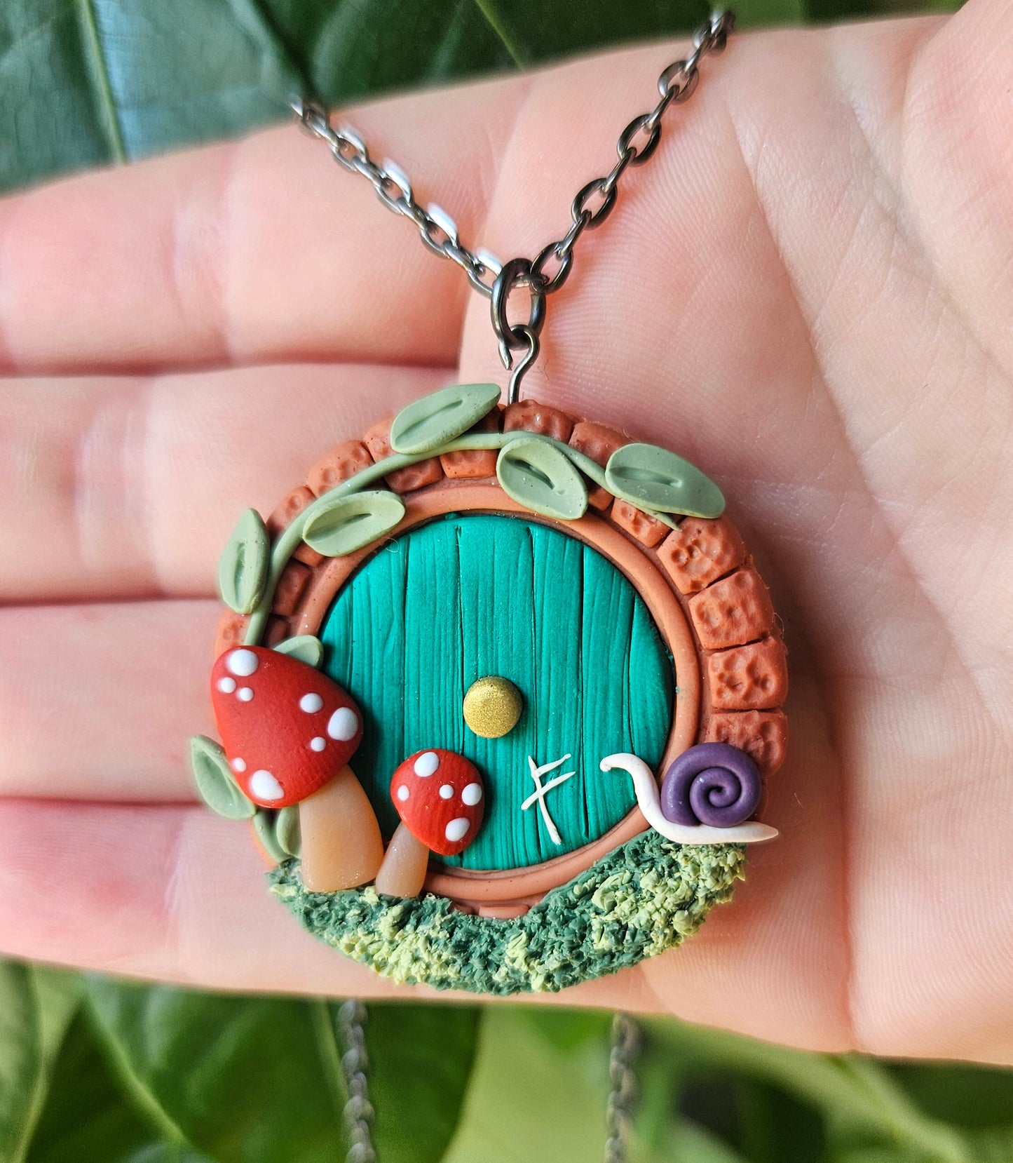 Enchanted Hobbit Door Necklace