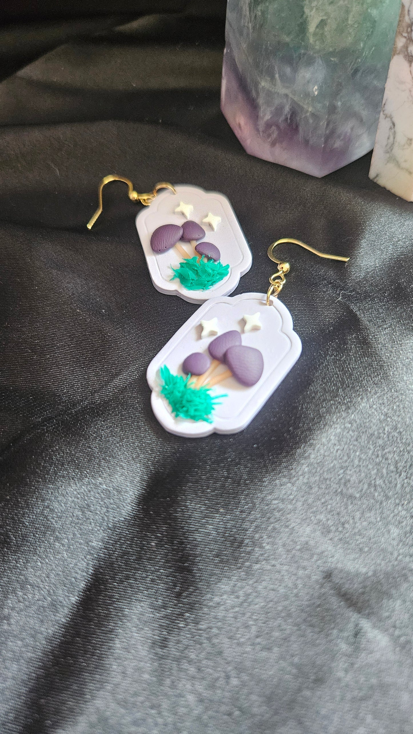 Cottagecore Mushroom Earrings