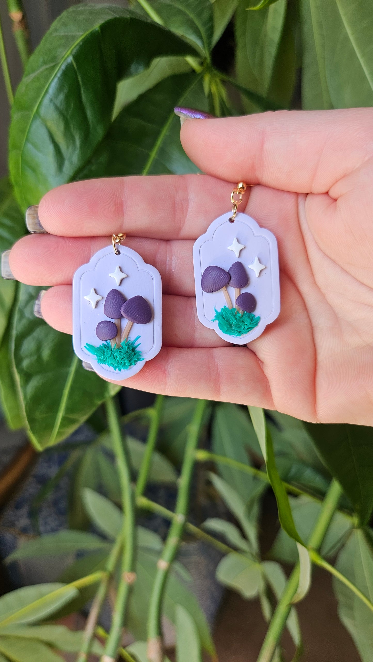 Cottagecore Mushroom Earrings