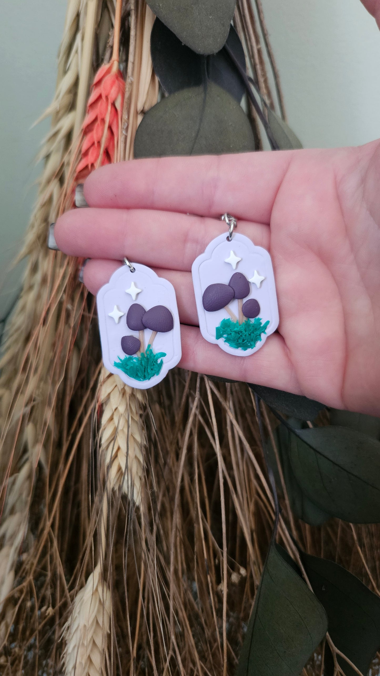 Cottagecore Mushroom Earrings