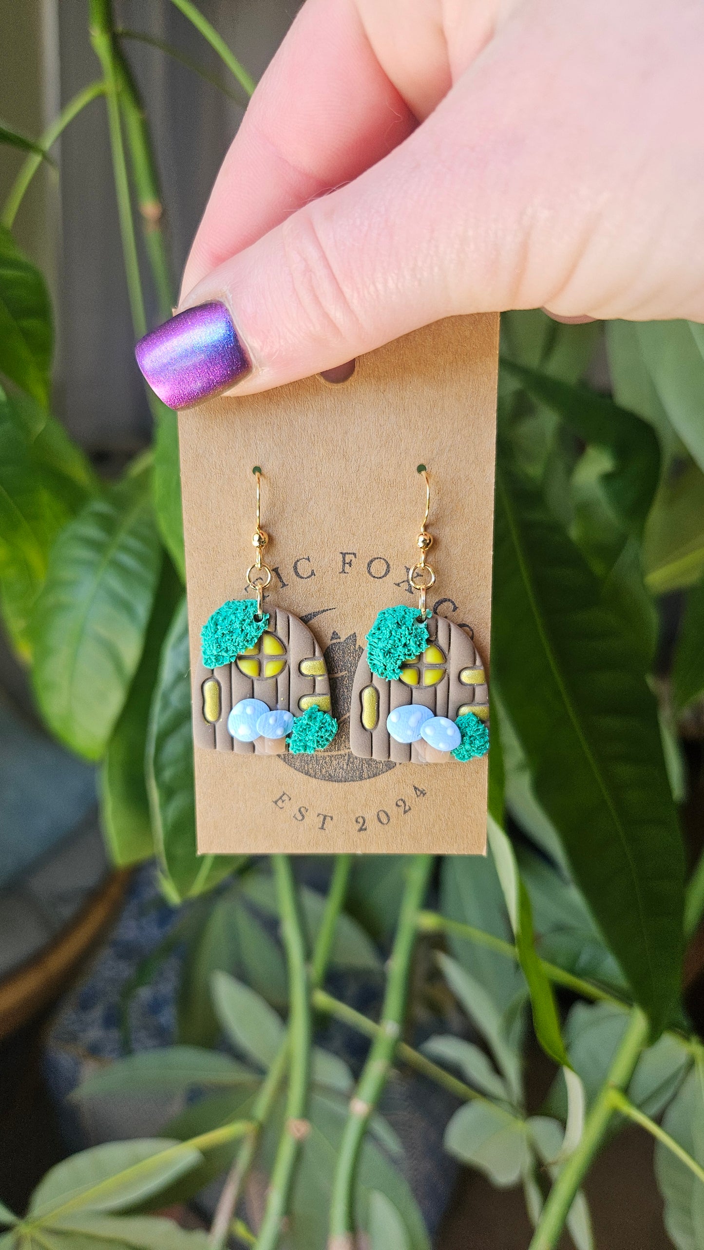 Fairy Garden Door Earrings|Whimsical Accessories