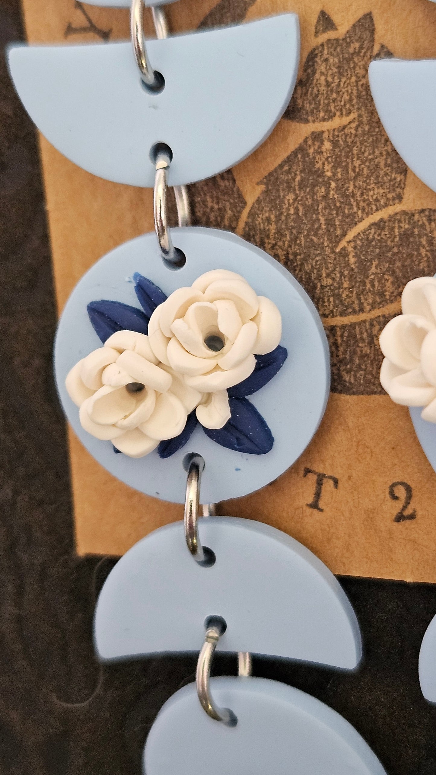 Floral Moon Phase Earrings|***LIMITED RELEASE***