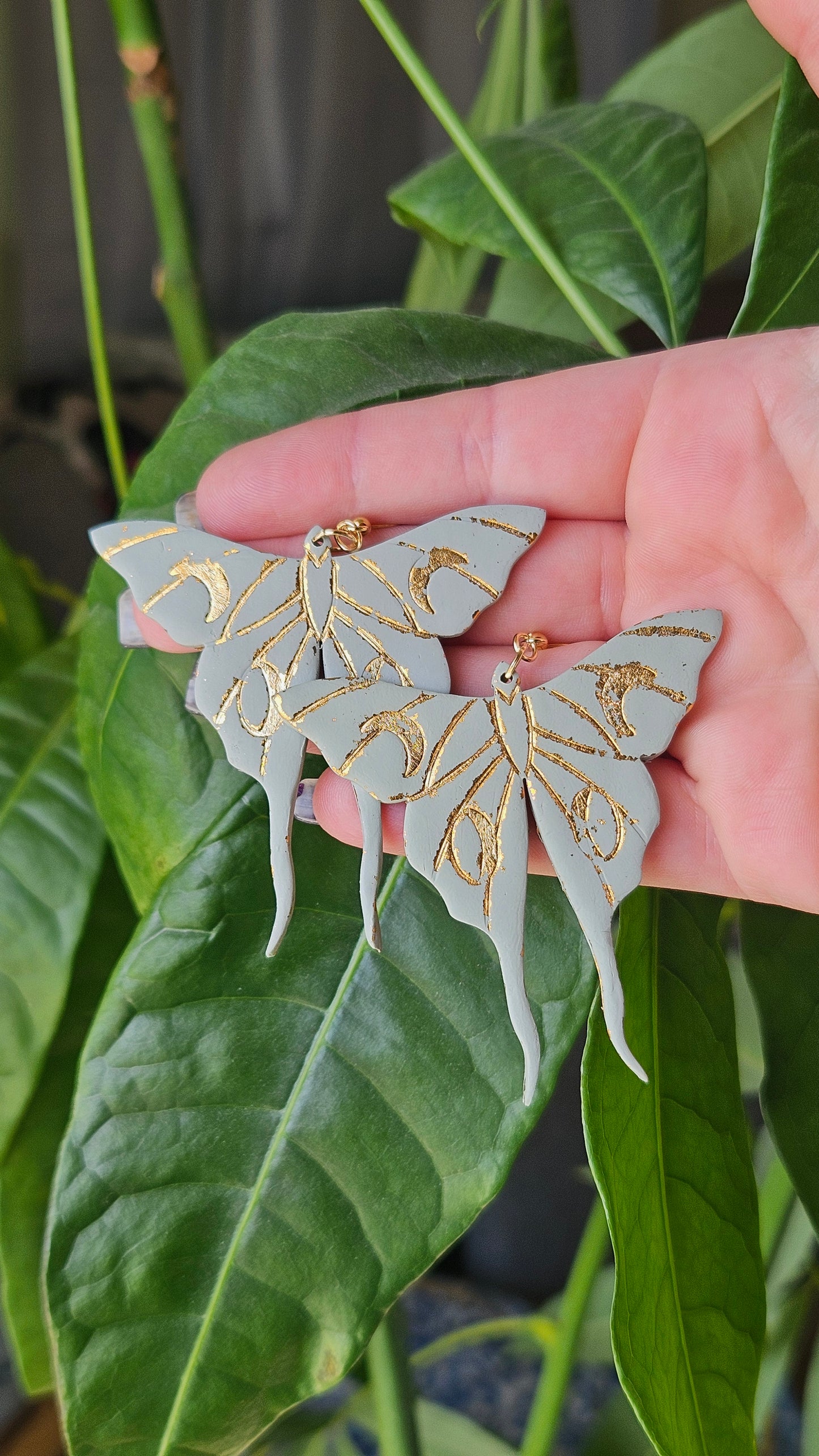 Luna Moth Earrings|Fairycore Aesthetic