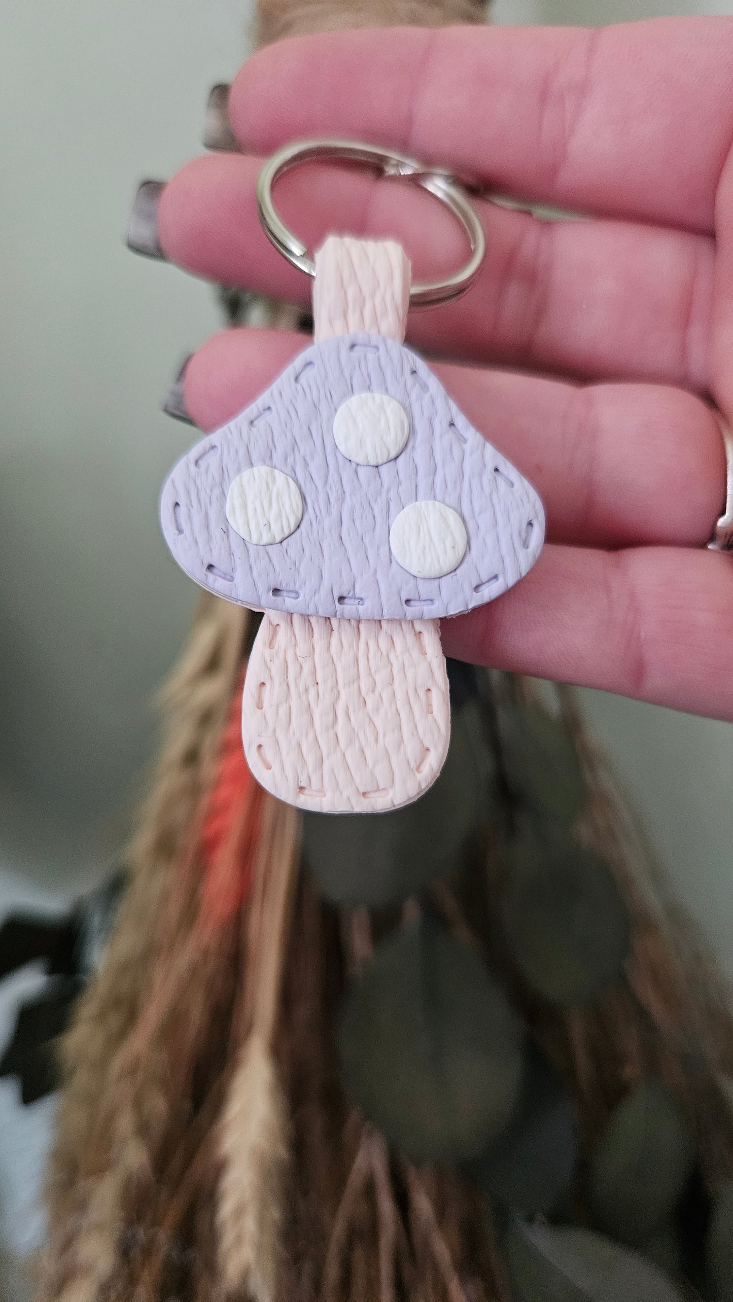Cute Mushroom Keychain