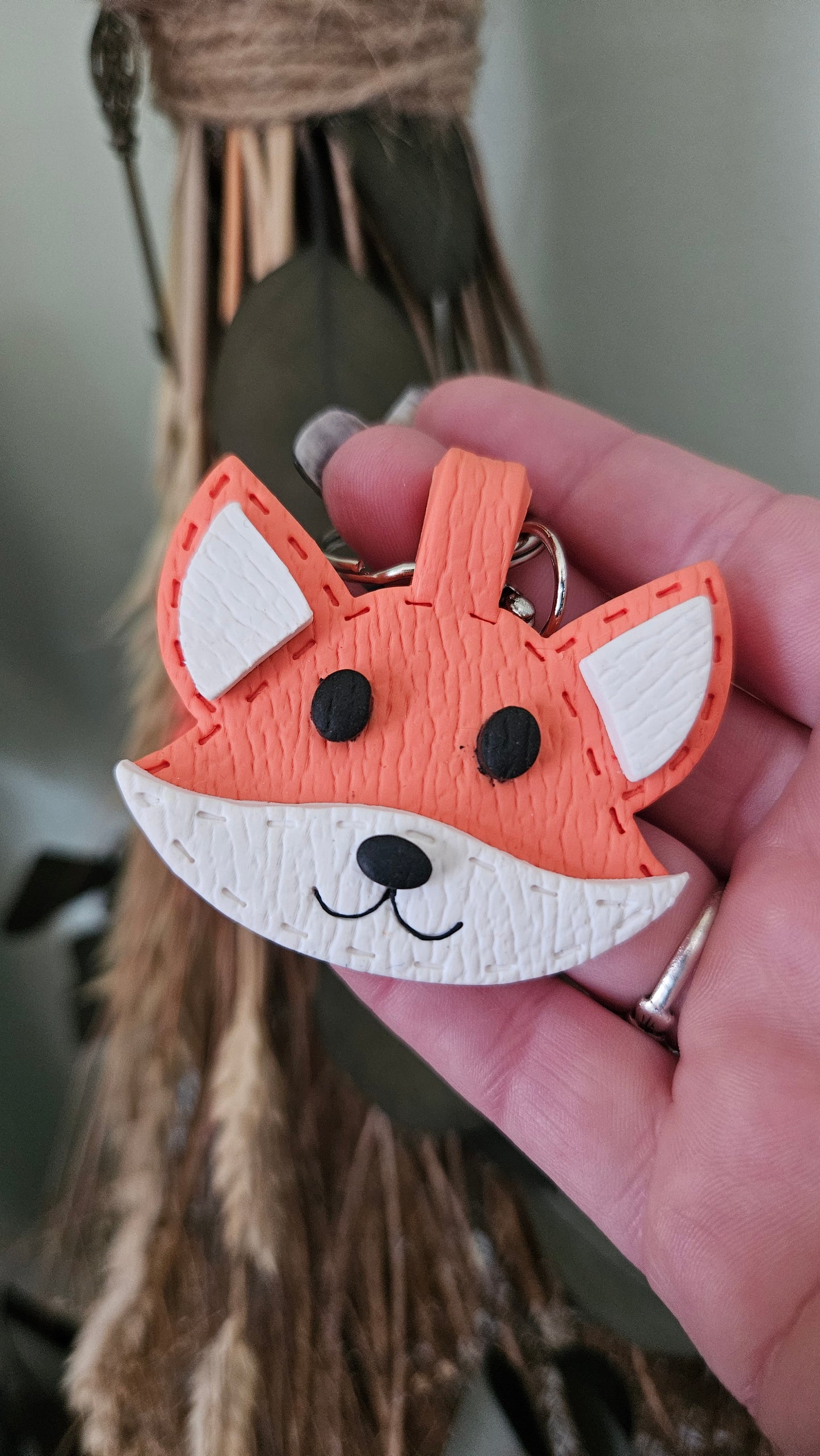 Adorable Fox Keychain|Woodland Aesthetic
