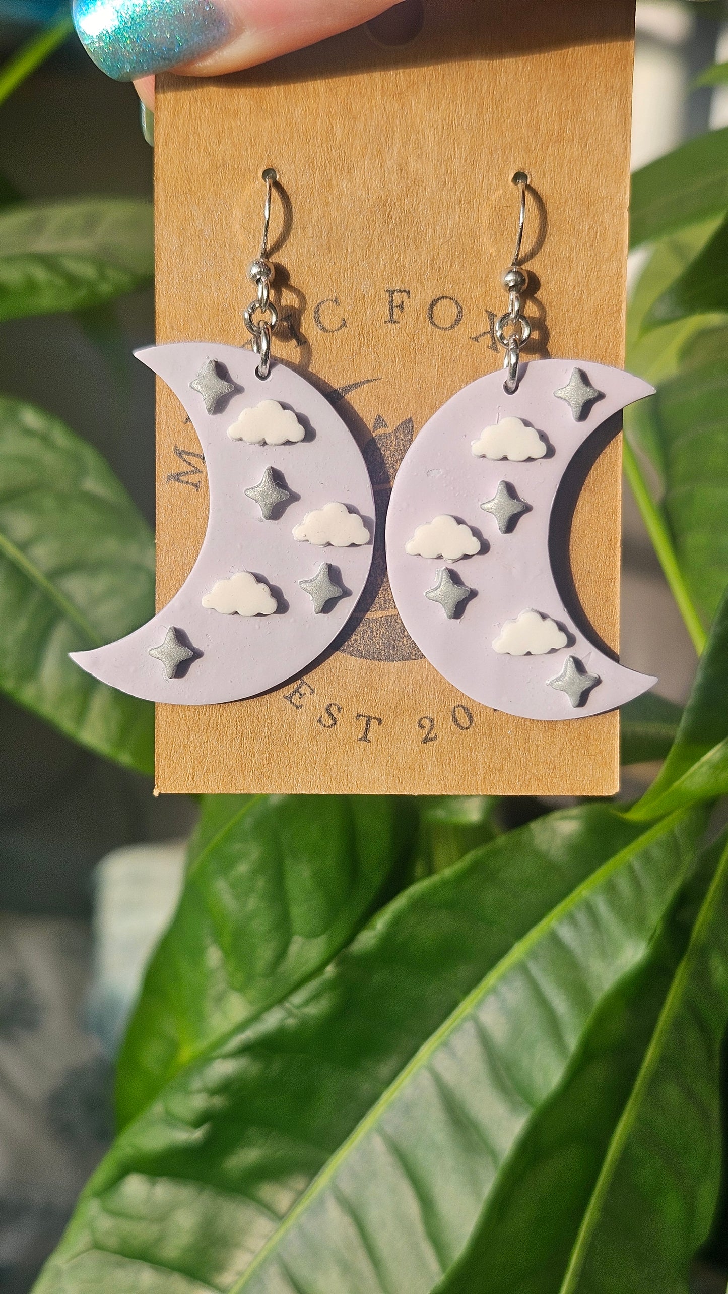 Celestial Moon Dangle Earrings|Witchy Style