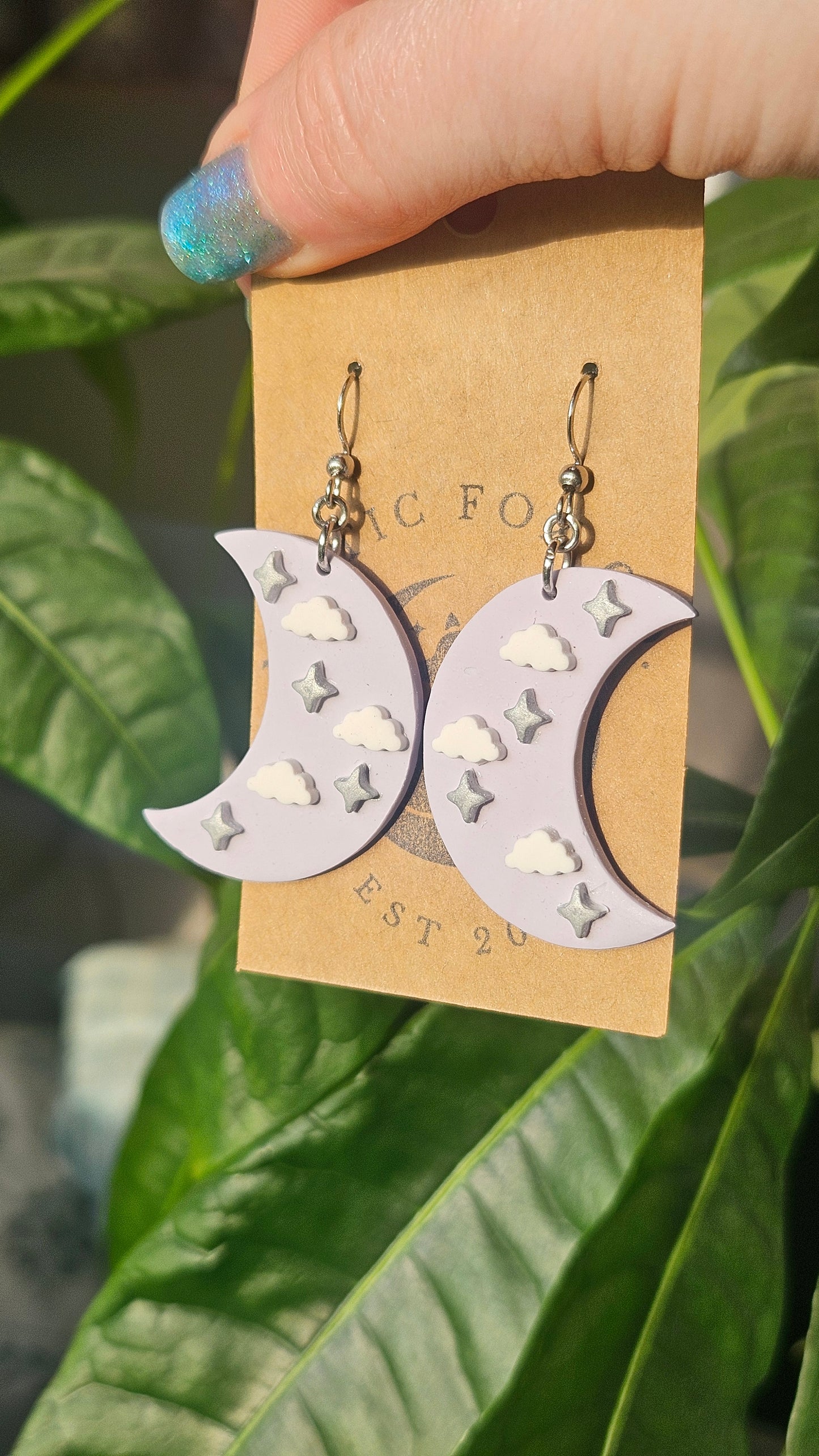 Celestial Moon Dangle Earrings|Witchy Style