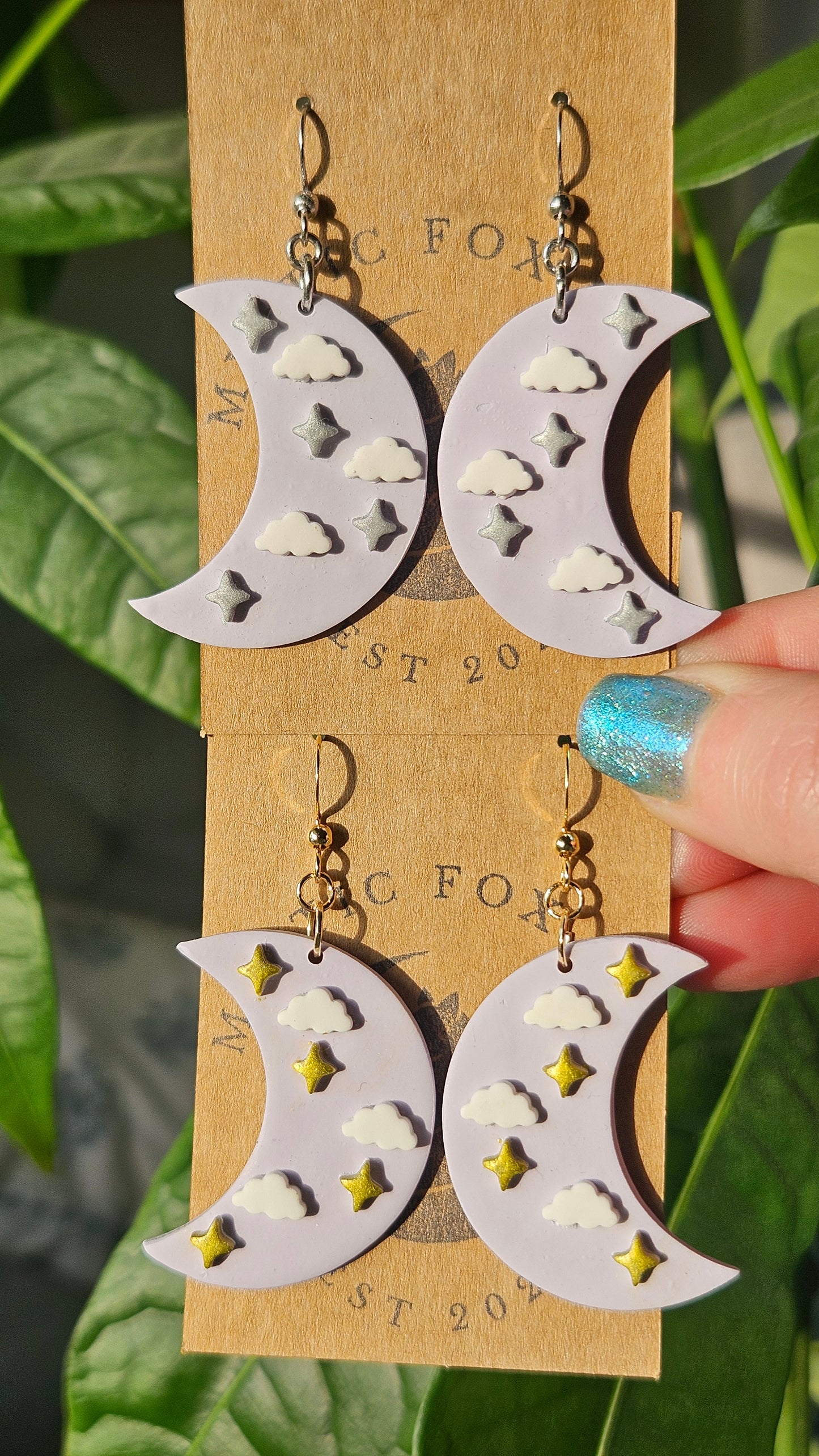 Celestial Moon Dangle Earrings|Witchy Style