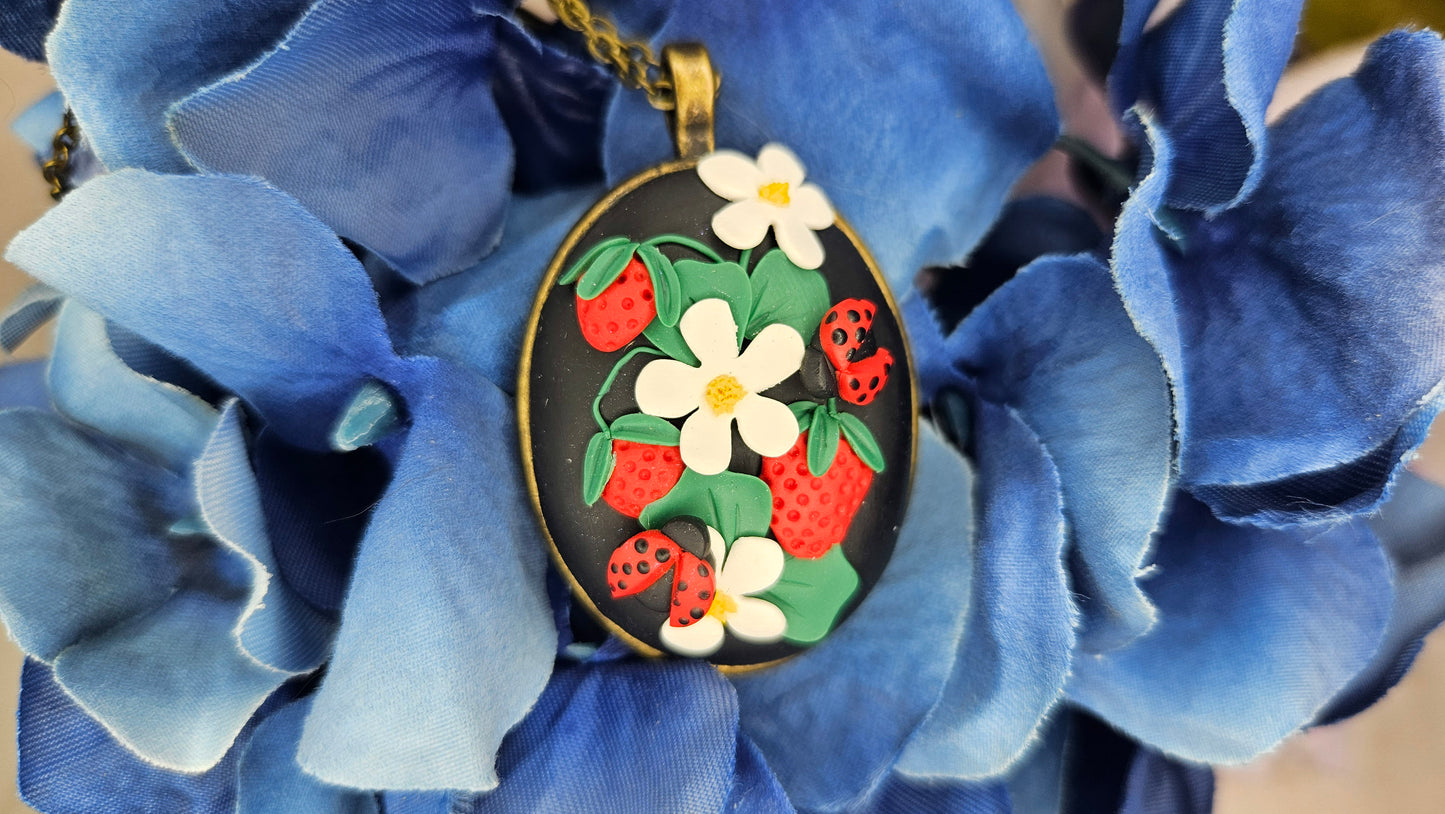 Cottagecore Strawberry Necklace