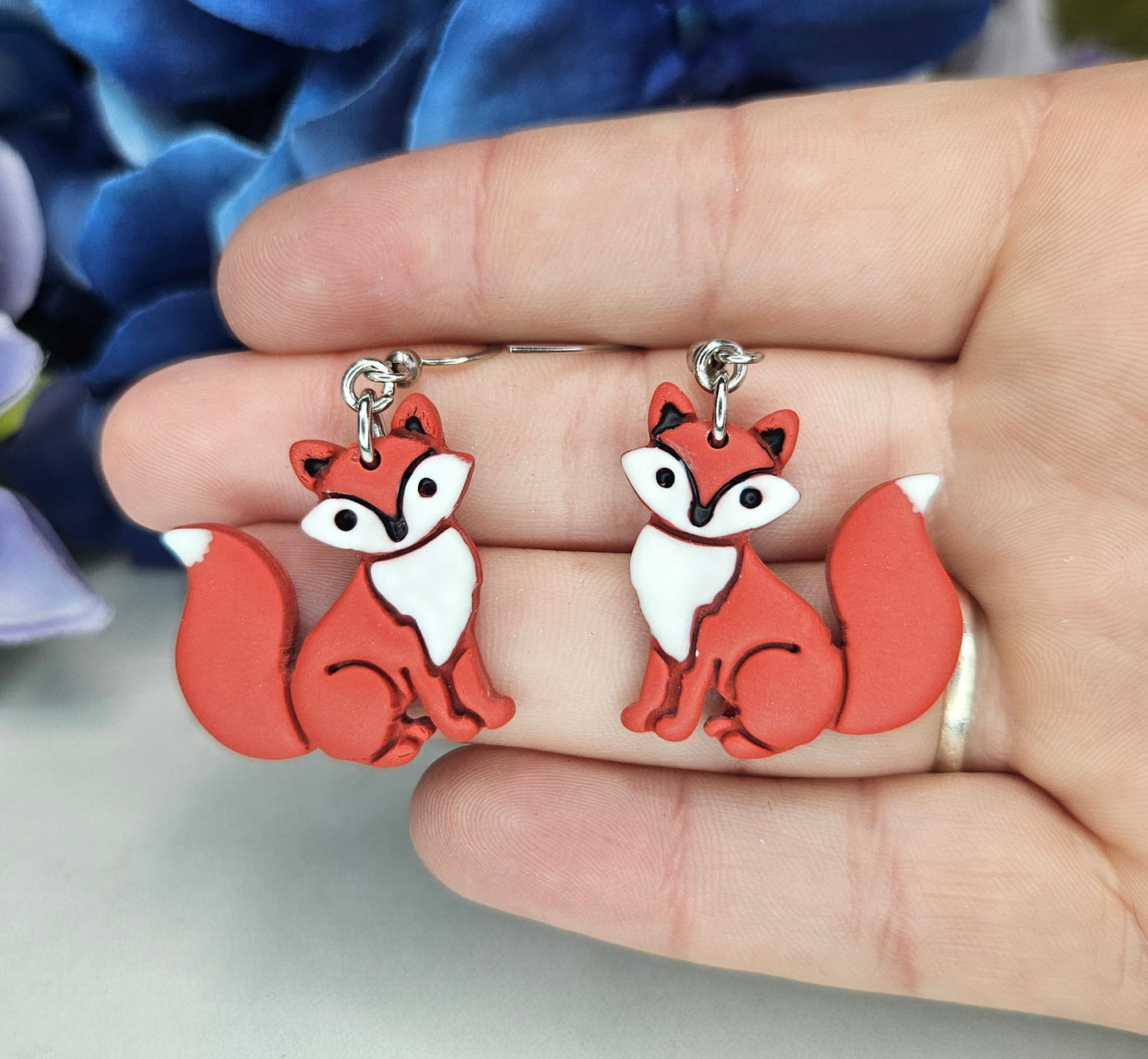 Cottagecore Fox Earrings – Whimsical Woodland Charm