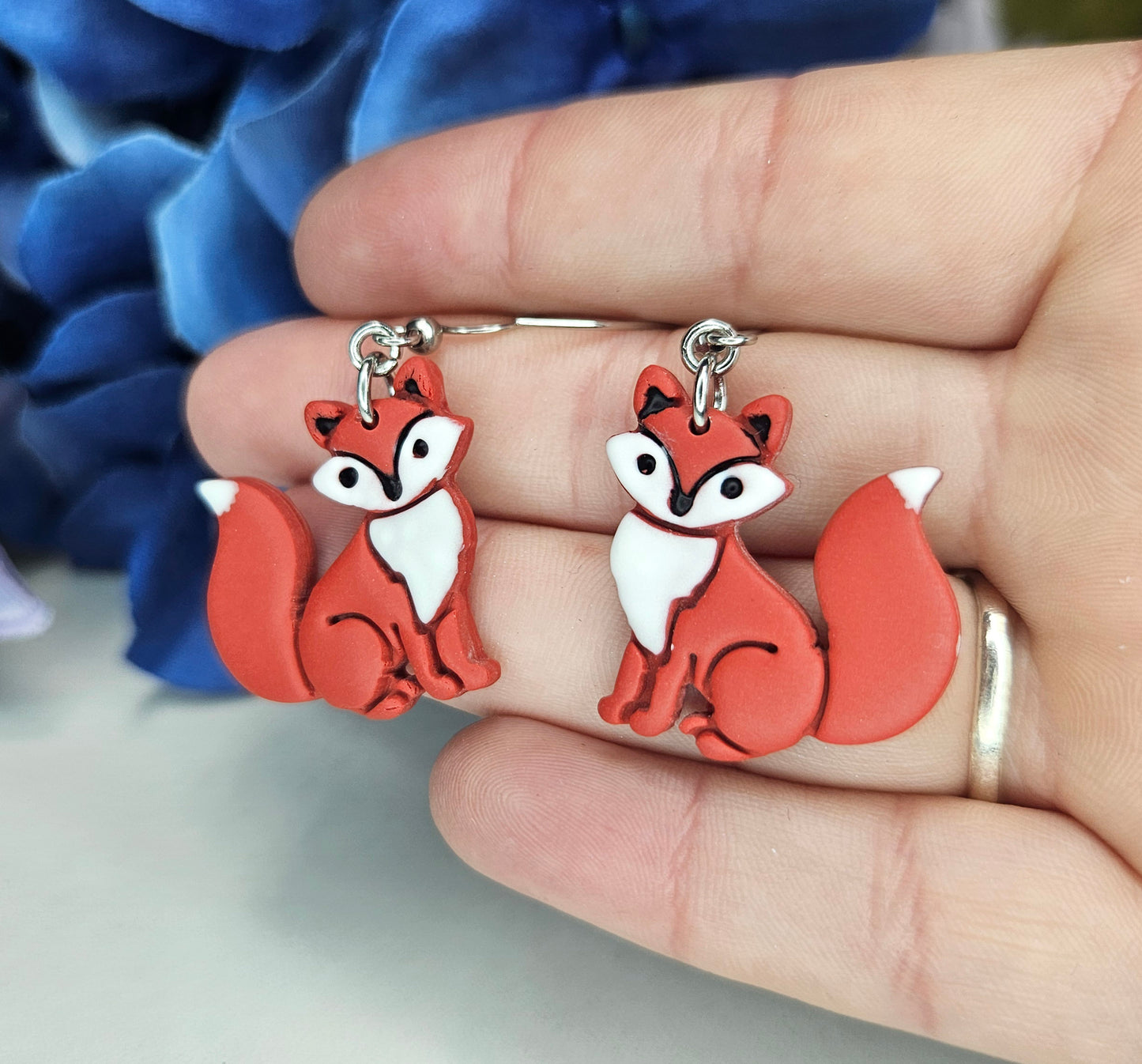 Cottagecore Fox Earrings – Whimsical Woodland Charm