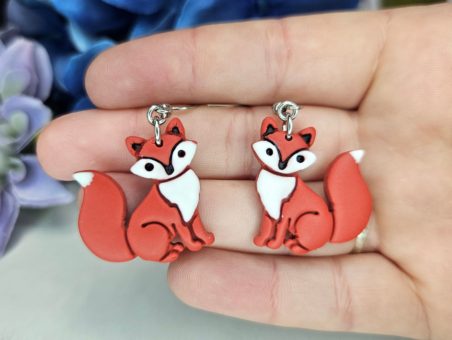 Cottagecore Fox Earrings – Whimsical Woodland Charm