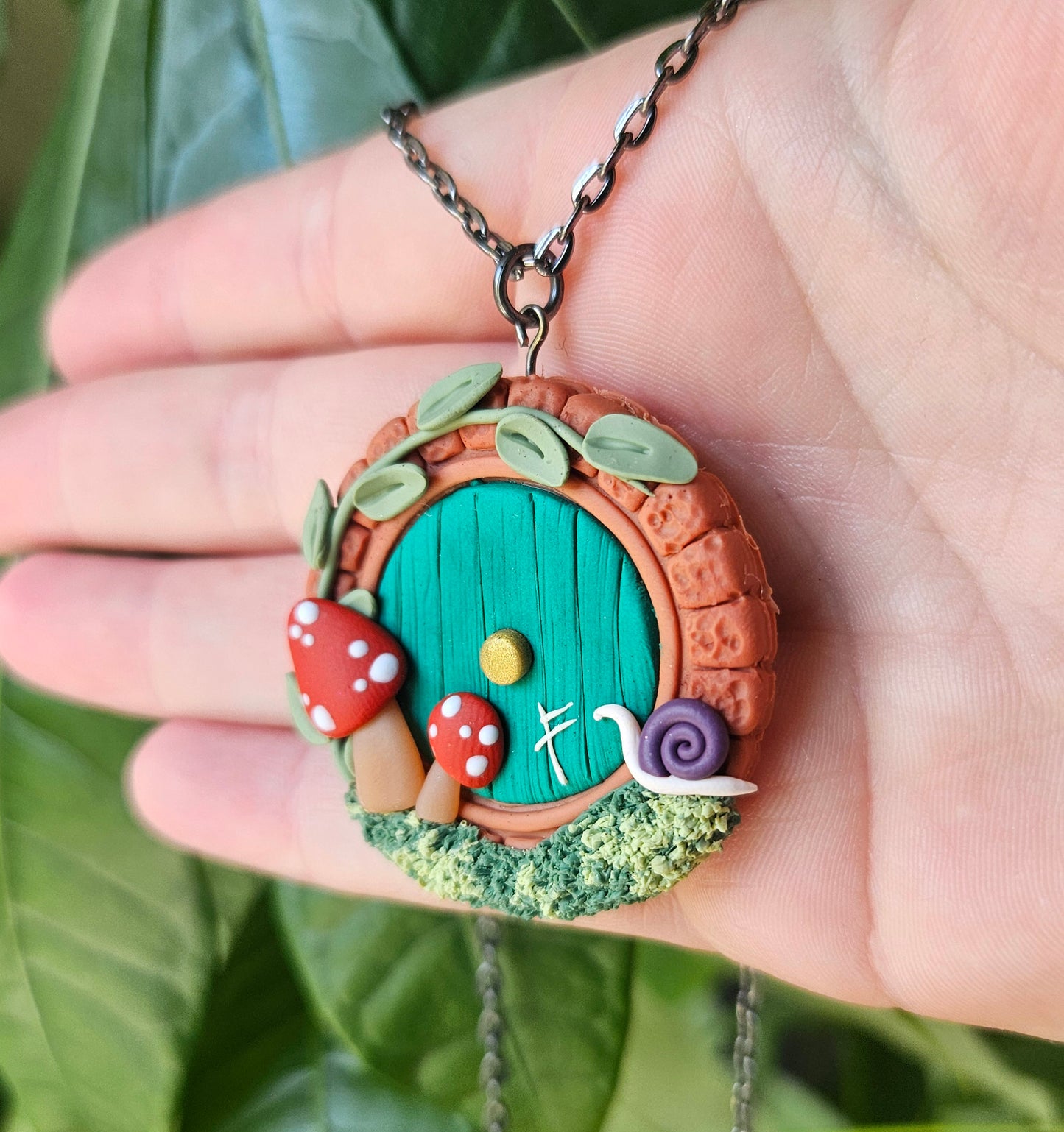 Enchanted Hobbit Door Necklace