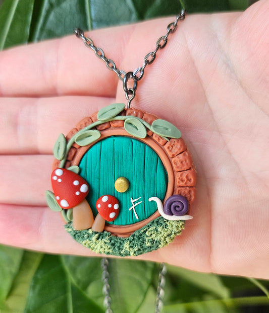 Enchanted Hobbit Door Necklace