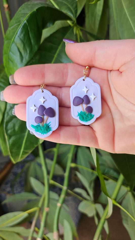 Cottagecore Mushroom Earrings
