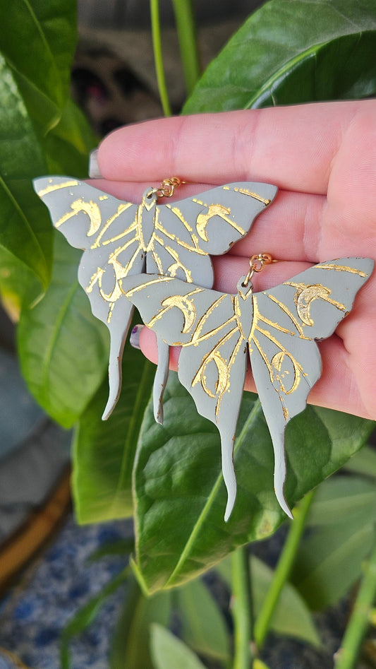 Luna Moth Earrings|Fairycore Aesthetic