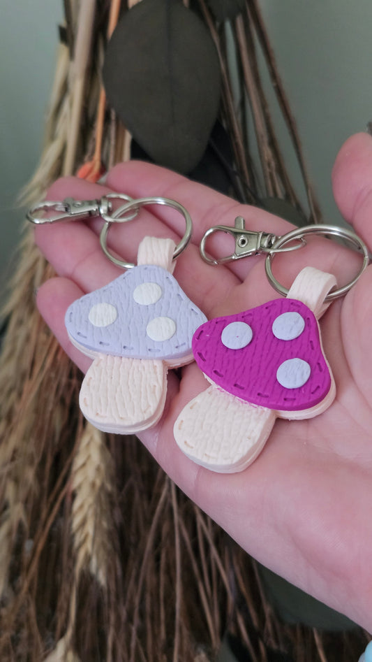 Cute Mushroom Keychain
