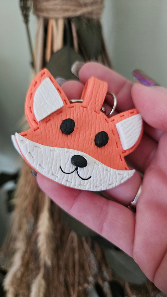 Adorable Fox Keychain|Woodland Aesthetic