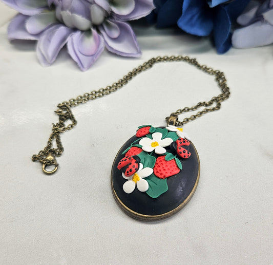 Cottagecore Strawberry Necklace
