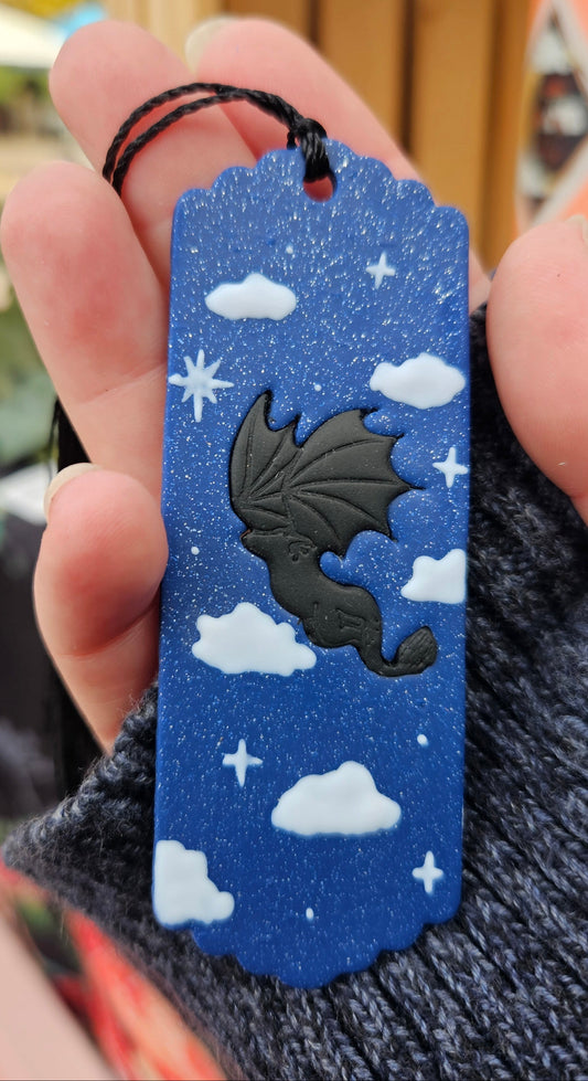 Night Sky Dragon Bookmark 🐉✨